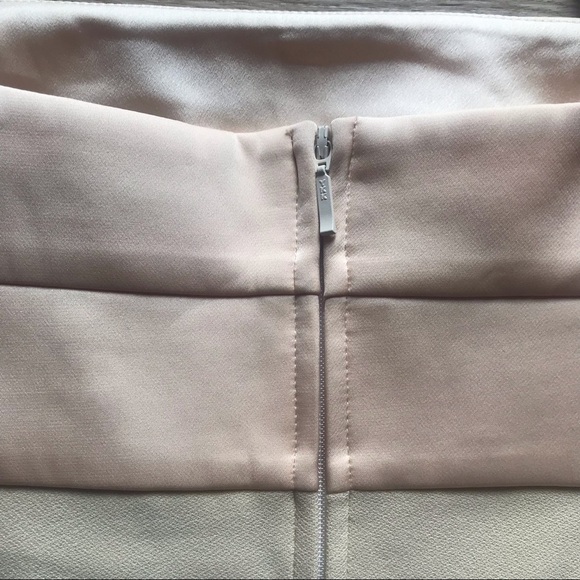 Minimalist Glam FINDERS KEEPERS Midi Bodycon Dress Beige Cutout Size 4 Old Money - Picture 11 of 12